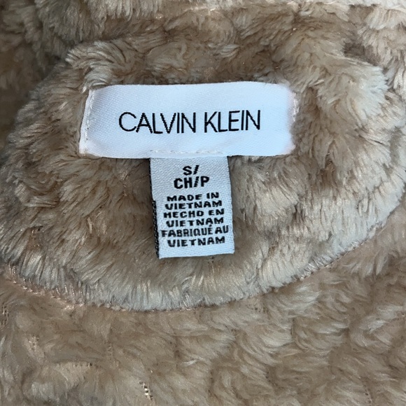 Small Womens Calvin Klein Zip-Up Fleece Dressier Jacket - Picture 9 of 11
